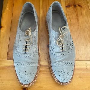 Allen Edmonds Grey Suede Strandmok 2.0